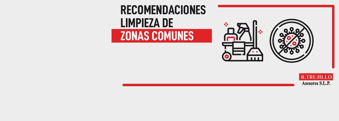 Recomendaciones de limpieza de zonas comunes